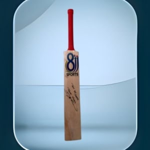 Bat with Harbhajan Singh Autograph