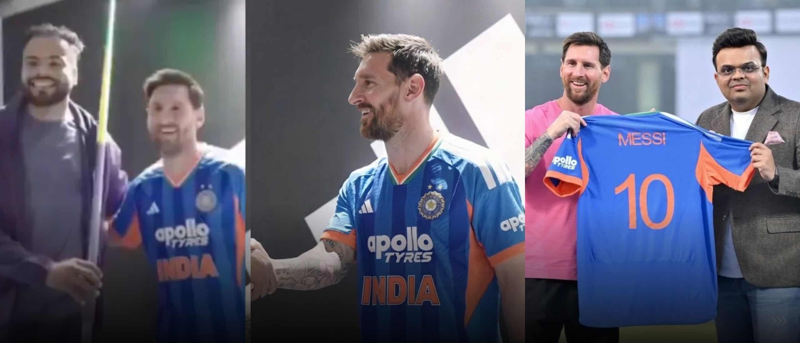 7 Shocking Moments: Lionel Messi Wears Indian Cricket Jersey With Kuldeep Yadav