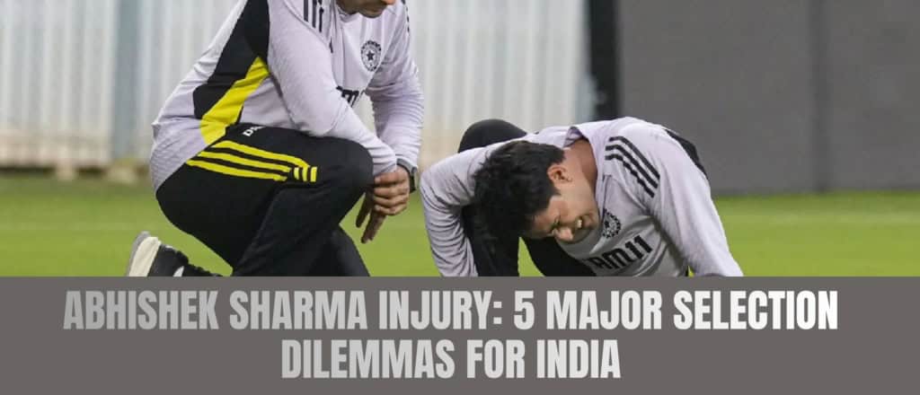 Abhishek Sharma injury